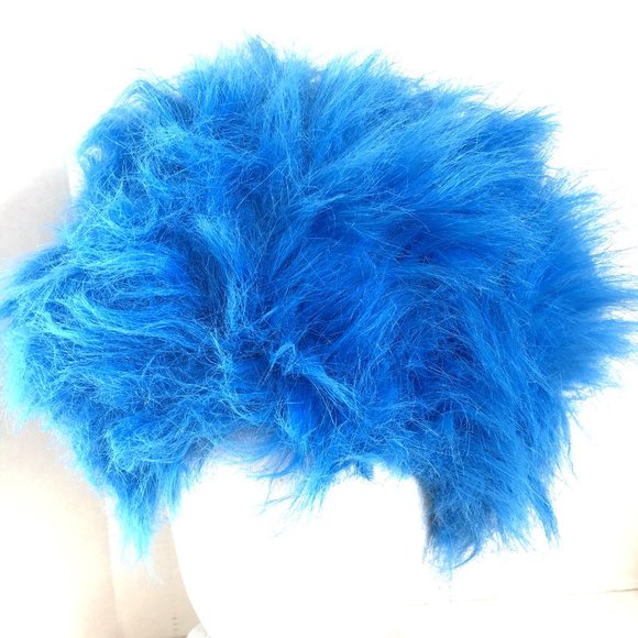 Dr. Seuss Thing Blue Fur Wig Cap - Picture 1 of 10
